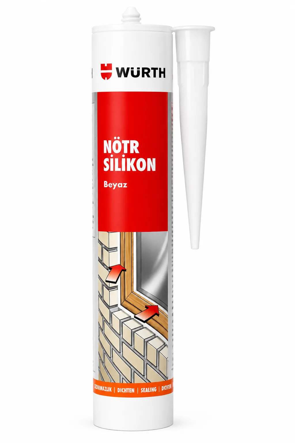 WÜRTH NÖTR SİLİKON BEYAZ 310ML