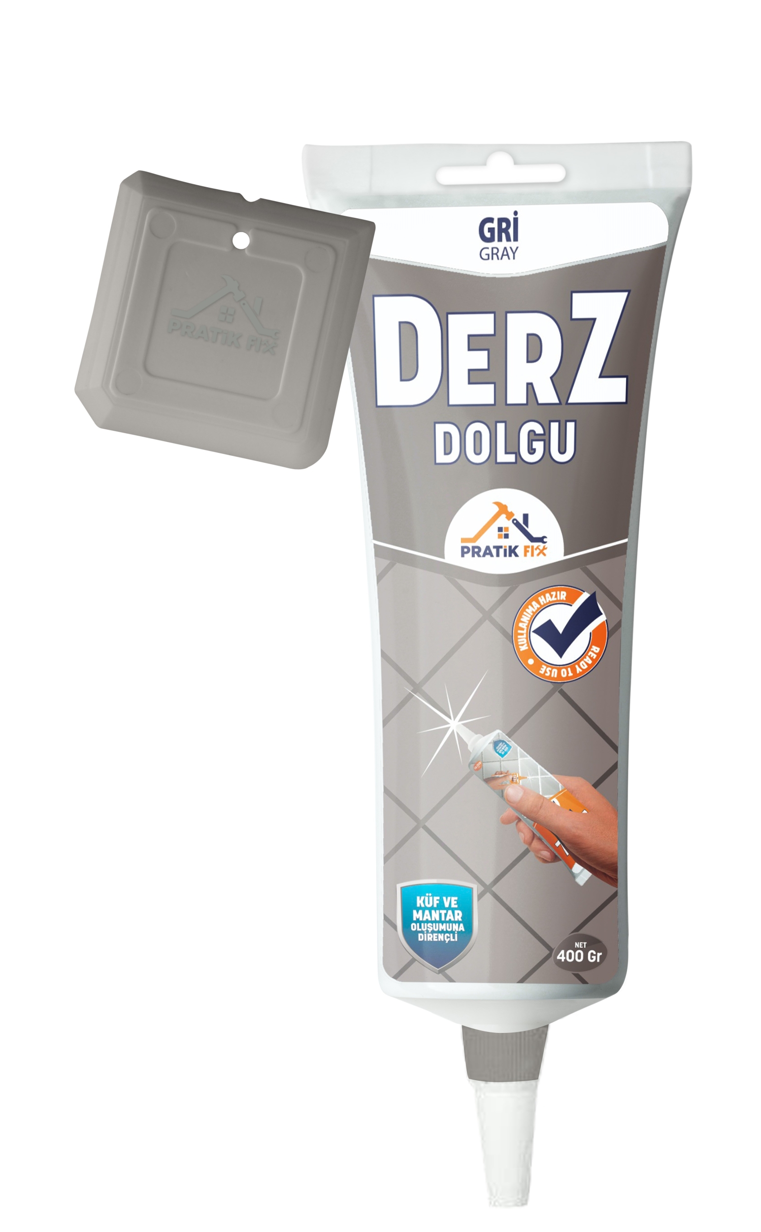 PRATİK FİX DERZ DOLGU MACUNU GRİ 400 GR