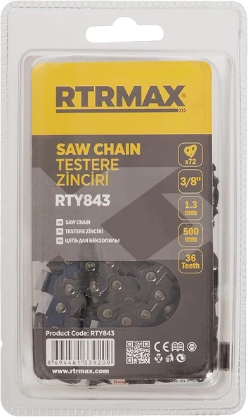 RTY843 TESTERE ZİNCİRİ PROF.  3/8   36 DİŞ  50 CM ROTHER