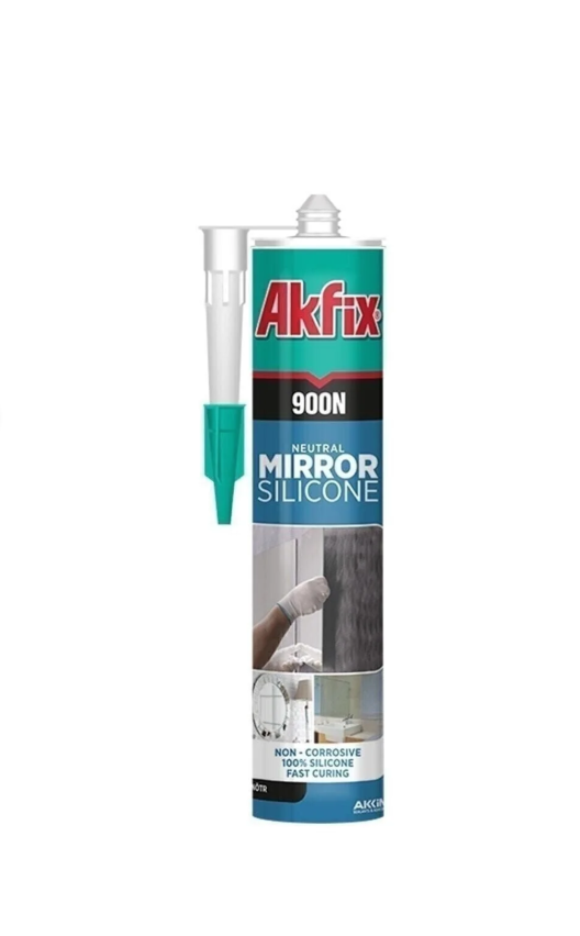 SA081 AKFİX 900N NÖTR AYNA SİLİKONU ŞEFFAF 280 ML