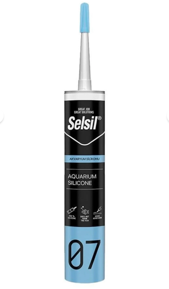 SELSİL AKVARYUM SİLİKONU ŞEFFAF 280 ML