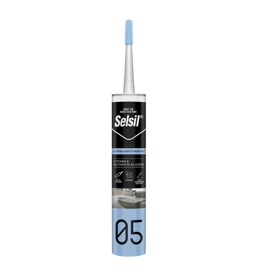 SELSİL MUTFAK VE BANYO SİLİKONU 280 ML ŞEFFAF