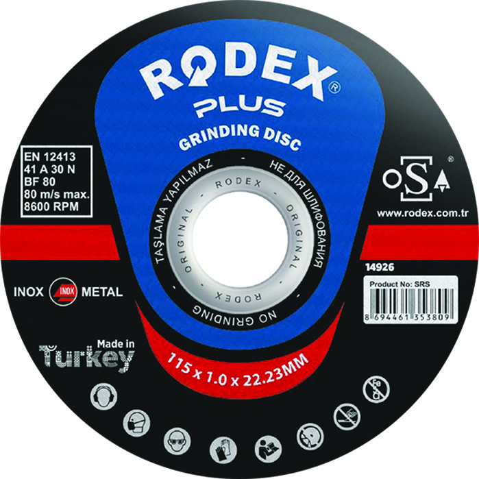 SRM10115N RODEX INOX KESİCİ 115*1,0