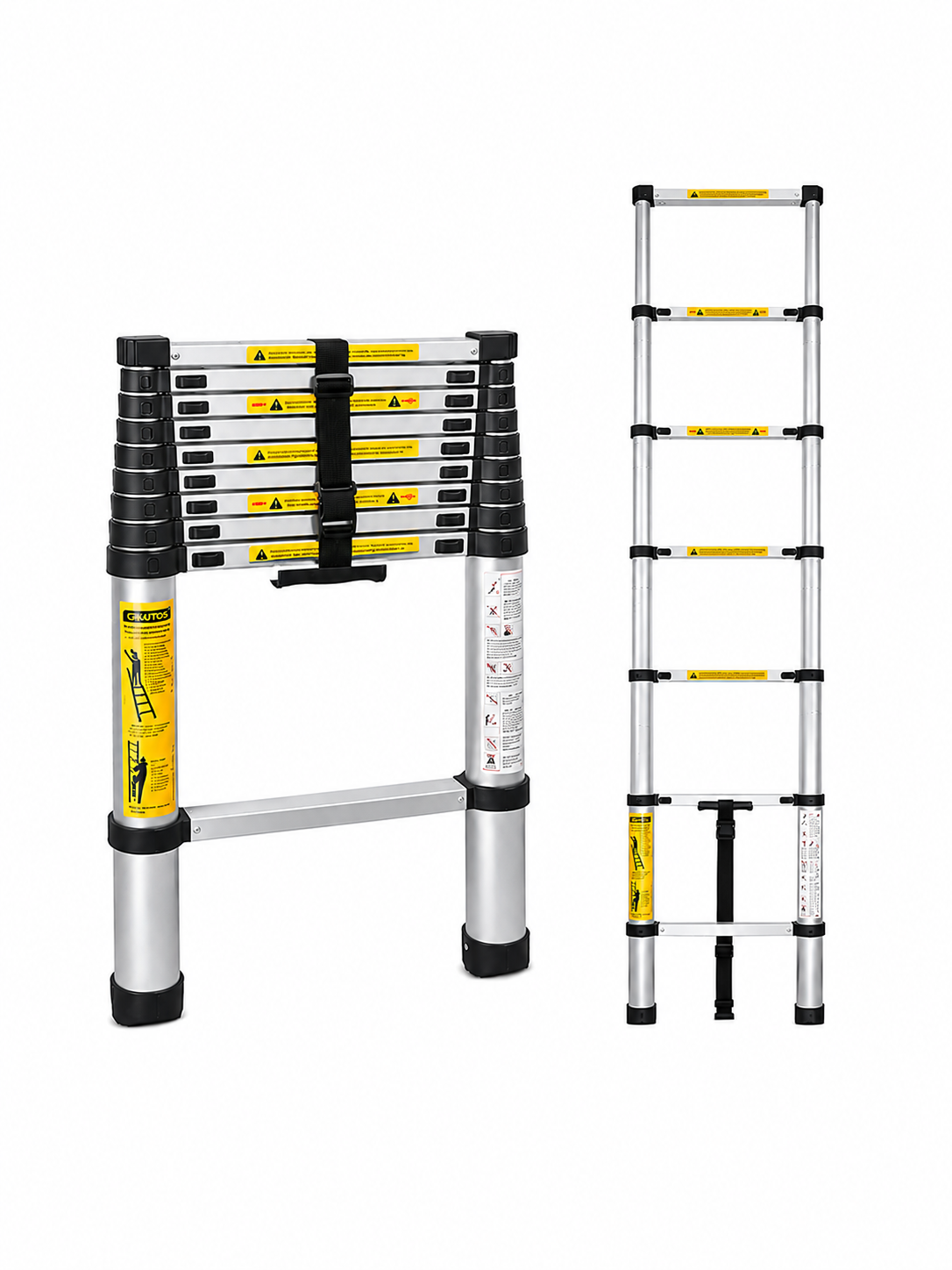 TSTLS200 TENTTECH PASLANMAZ ÇELİK TELESKOPİK MERDİVEN 2 MT. 7 BASAMAKLI