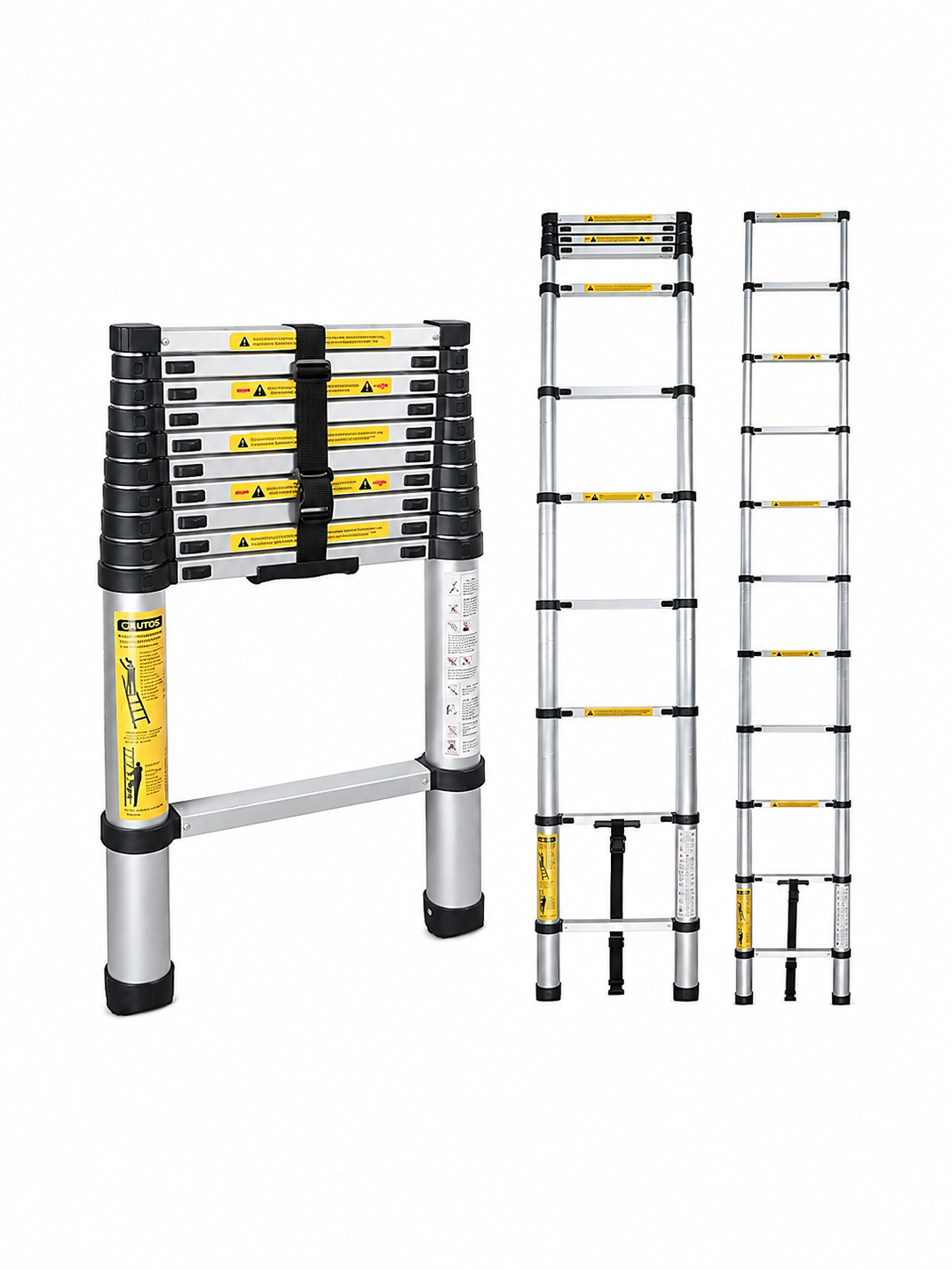 TSTLS320 TENTTECH PASLANMAZ ÇELİK TELESKOPİK MERDİVEN 3.2 MT. 11 BASAMAKLI