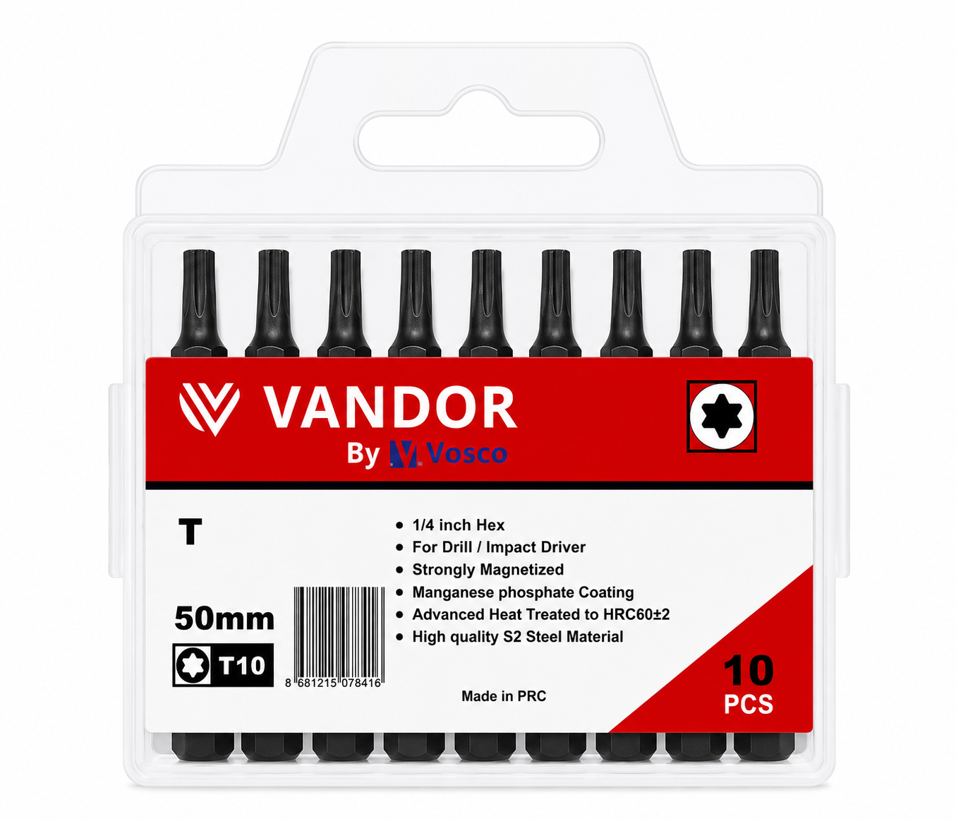 VANDOR BİTS UÇ İMPACT T10*50