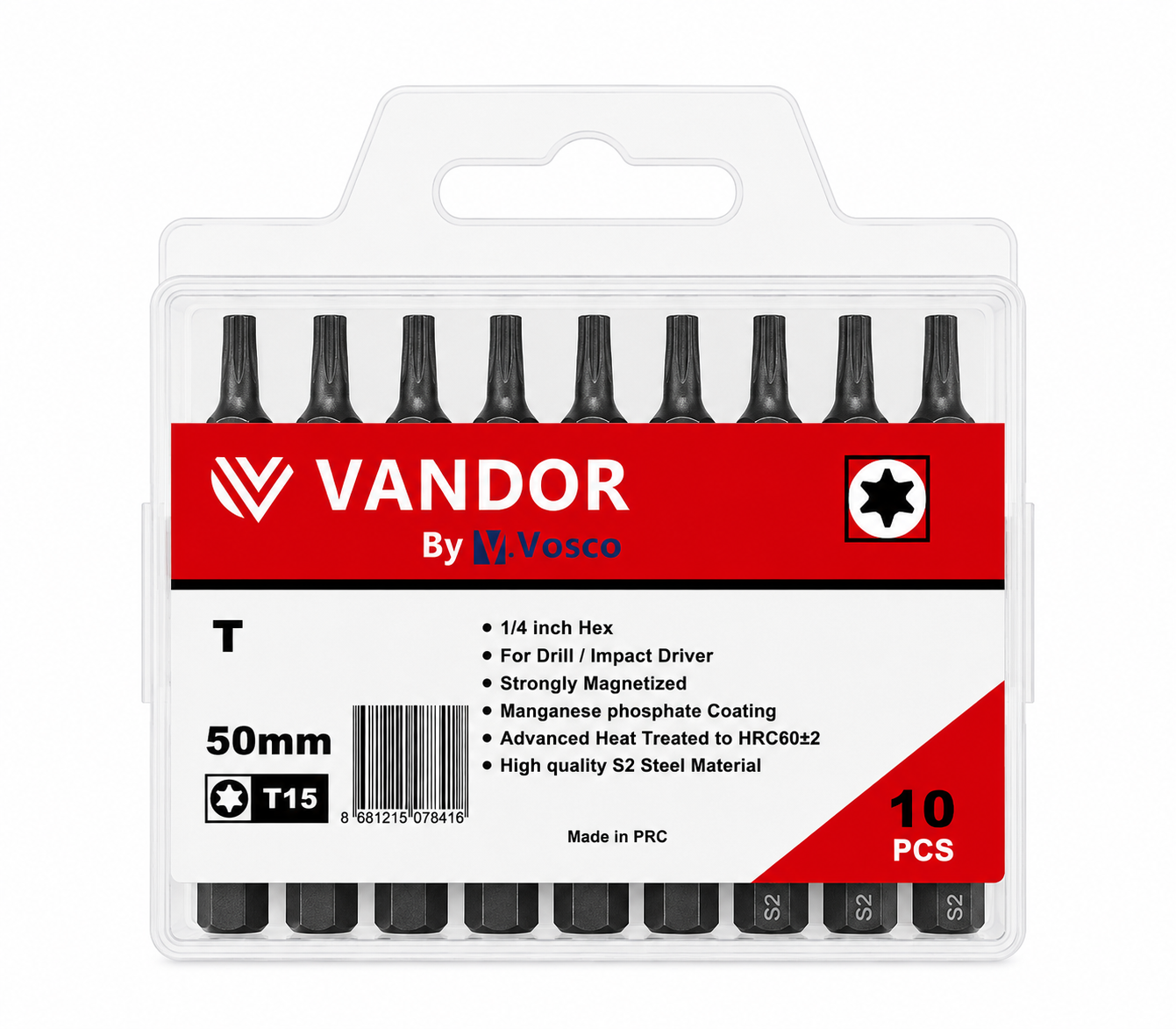 VANDOR BİTS UÇ İMPACT T15*50