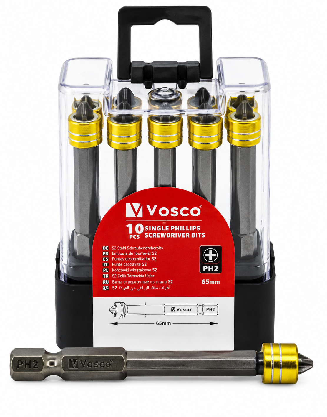VANDOR ÖZEL YÜZÜKLÜ BİTS UC PH2*65 MM