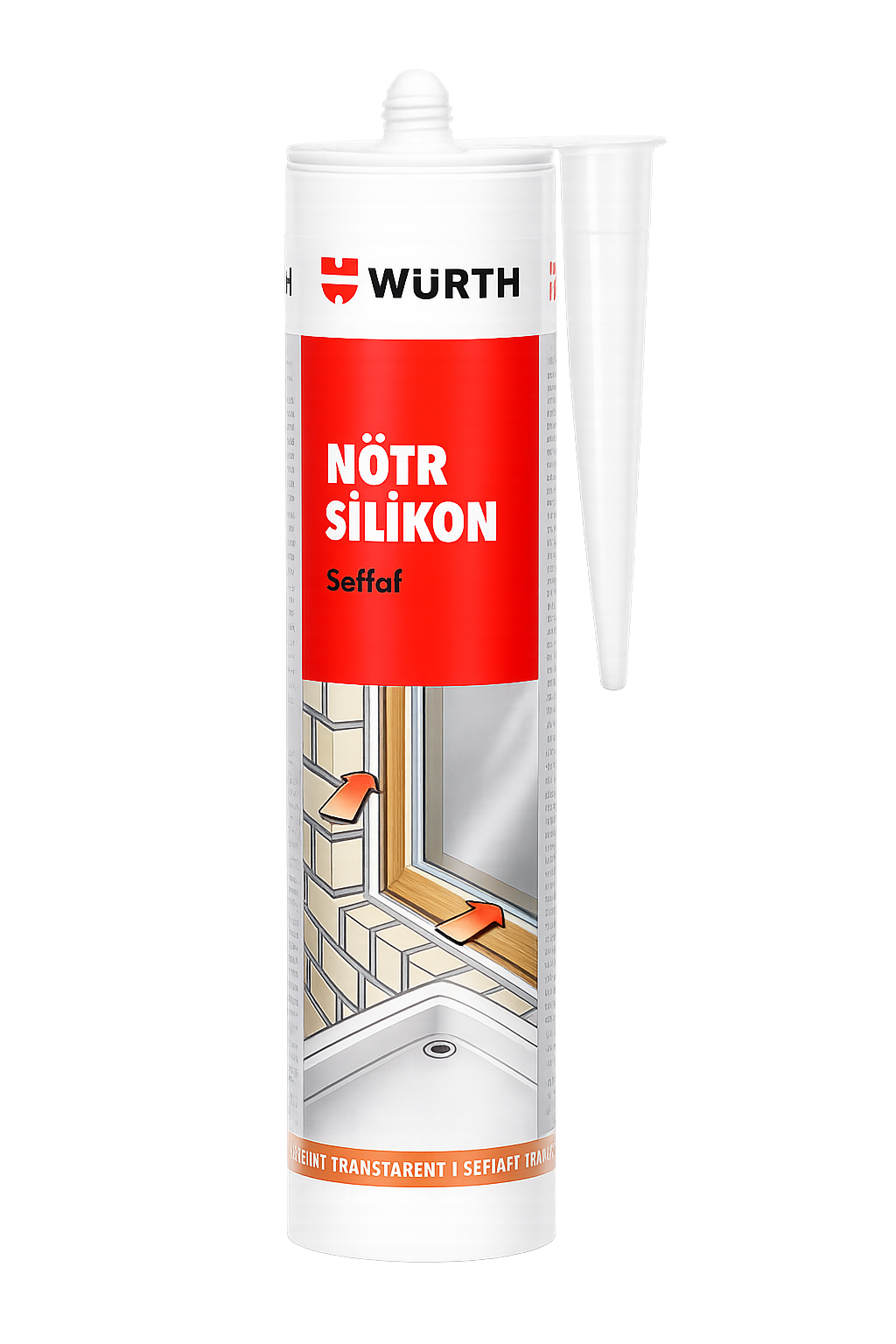 WÜRTH NÖTR SİLİKON ŞEFFAF 310ML